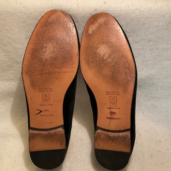 Stubbs Wootton Euro & US Dollar Symbol Men's Black Velvet Slipper Loafer Sz 12 - Picture 9 of 13